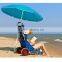 3in1 folding camping sun shade umbrella beach trolley chair table cart