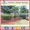 Hot galvanized powder coated black security tubular steel picket fence panels hebei factory