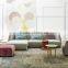 Italy Fashionable Colorful Fabric Living Room Sofa Couch/ Elegant Modern Retro Sectional Sofa Set With Chaise Daybed