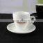 2017 Custom wholesale ceramic porcelain coffee espresso cup and saucer