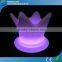 Computer Control Wedding Decorative Chess RGB Colors Illuminated LED Light Queen Crown