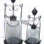 Silver metal lantern for wedding decoration