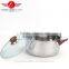 yiwu insulation handle cheap hot sale stainless steel cookware soup pot