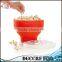 NBRSC Collapsable Make Pop Healthy Popcorn Microwave Popcorn Maker Popper Bowl Red