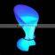 Hot Sale! commerical nightclub beautiful lighting classic plastic LED Bar Stool with 16 colors change