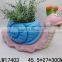 Finely Processed Newly Polyresin Craft Lovely Style Resin Animals Snail Flowerpot