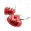 4th of July light up heart flag pierced led earrings