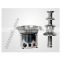 CHOCOLAZI ANT-8060 CE&RoHS Auger four tiers 4 tiers high grade stainless steel commercial chocolate fondue fountain