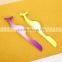 Gradient ramp rubber plastic material multifunctional eyelash tweezer for beauty salon