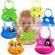 Customized design cheap washable and ecofriendly plastic silicone baby bibs