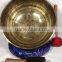 High Quality Green Tara and Buddhist Mantra Carving Energetic Healing Singing Bowl