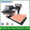 pneumatic shaking head/swing heat presses sublimation machine with dual trays