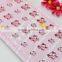 self-adhesive diamante craft gem stickers pink acrylic butterfly sheet design for card making