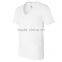 High quality organic bamboo basic V neck slim autumn short sleeve t shirt for men