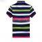 2016 New Design Mens fashion stripe Polo Shirts Customized Logo