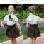 Juqian 2016 Quality School Uniform Factory hot sale primary kids girls school uniform dress
