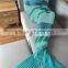 Wool sofa warm mermaid tail blanket 2017 new adult and kids sofa bed throw blankets
