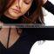 2017 OEM Super Stretchy Cool Sheer Cage Mock Neck Blouse Shopping