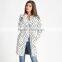 2017 Ladies fancy Argyle long cardigan handmade sweater knitting pattern with pocket
