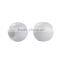 CCB Plastic European Style Large Hole Charm Beads Round White
