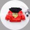 B40958A Autumn and winter kids clothes boys smile face hooded coat