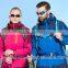 BHJ-0045 light blue trip hardshell waterproof jacket for camping & hiking wear