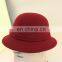 Custom cheap 100% fur felt formal party Fedora hat with bowknot