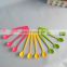 new colorful plastic spoon with long handle