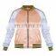 Text Pattern Coat Woman Embroidered Bomber Jacket Custom Clothing Women