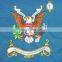 custom fashion blue eagle embroidery flag for sale