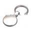 Engraving Custom Logo Blank Laser Logo Gold Silver Round Circle Keychain