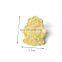 Custom golden plating light round metal pin badges for sale
