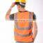 EN471 standard fashion reflective vest high visibility work wear reflective vest