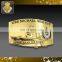 Shiny Gold M Crown Belt Buckle With Soft Enamel Colored