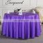 fancy hotel wedding ruffled table cloths for banquet conference promotion with logo