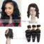 indian water wave hair wholesale price 360 lace frontal with bundles