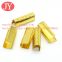 jiayang soft enamel 3 color flat end seamless aglets brass tips