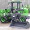 0.6ton 4x4WD Front Mini Agriculture Steering Mini Wheel Loader With CE Approved, Quickhitch