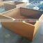 Cheap Rectangular Corten Planter Box For Garden Decorations