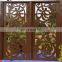 Laser Cut Corten Steel Garden Gates With Black Powder Coated Posts