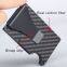 Slim RFID Blocking Carbon Fiber Card Clip Card Holder Wallet