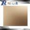 304/201 metal sheet golden hairline/mirror finish color stainless steel for elevator
