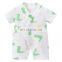 PLHMIA 100% cotton muslin air condition lace-up newborn baby clothes baby romper baby sleepsuit