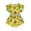 Girls Jumpsuit Kids Floral Romper Baby Knitted Romper