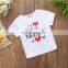 "my love belong to mommy" 2019 new design baby white tshirt cotton baby clothes