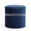 RTS home stool & ottoman modern velvet fabric ottoman pouf stool foldable storage ottoman