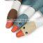 HQPT002 Manufacturer wholesale stuffed squeaky chew denim linen pet dog beige blue coffee duck toys