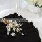 Wholesale Luxury Thickened High Density Pure Black Color Polyester Full Shading Blind Blackout Fabric Ready Made Curtain