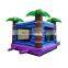 Purple Tropical Inflatable Kids Bounce House Jumping Castle Bouncer Water Slide