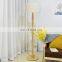 Wholesale price Sample design Floor Lamp with wooden rattan wicker floor standing lights from Zhongshan lighting factory